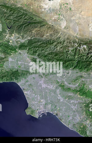 Los Angeles, Landsat/immagine SRTM Foto Stock