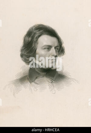 Alfred Tennyson signore, poeta inglese Laureate Foto Stock