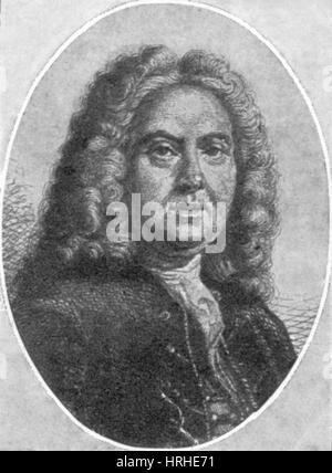 Colley Cibber, poeta inglese Laureate Foto Stock