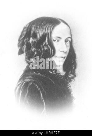 Elizabeth Barrett Browning, poeta inglese Foto Stock