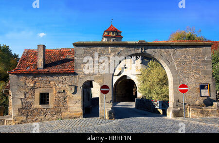 Rothenburg ob der Tauber, Germania Foto Stock