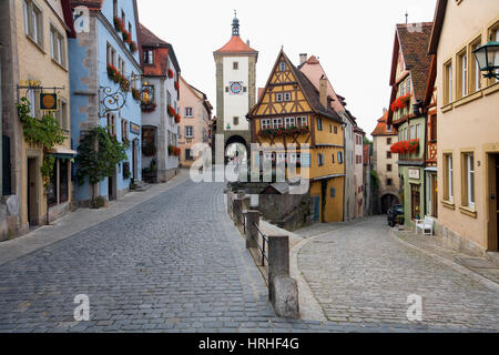 Rothenburg ob der Tauber, Germania Foto Stock