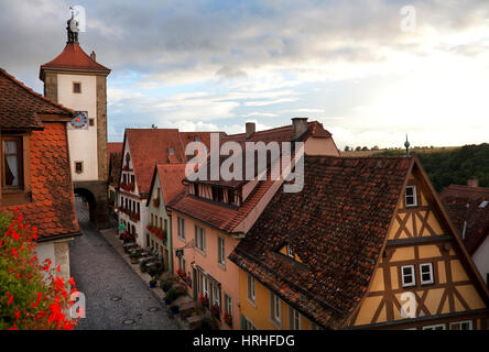 Rothenburg ob der Tauber, Germania Foto Stock