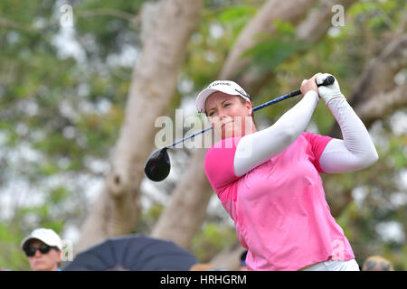 CHONBURI - 26 febbraio : Brittany Lincicome di stato unito in Honda LPGA Thailandia 2017 al Siam Country Club, Pattaya Old Course on February 26, 2017 Foto Stock