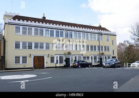 HAMPSTEAD Londra REGNO UNITO 22 Marzo 2016: Jack cannucce castello storico pub Foto Stock