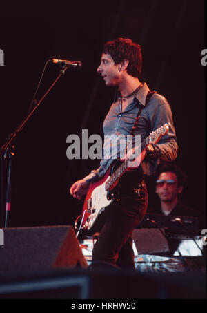 Mercury Rev effettuando al Glastonbury festival 1999, Somerset, Inghilterra, Regno Unito. Foto Stock