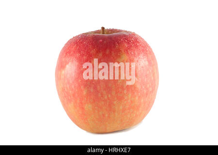 Pink Lady apple isolato su uno sfondo bianco Foto Stock