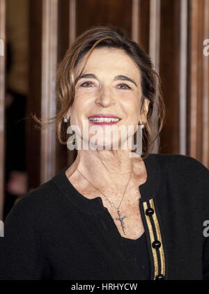 Lina Sastri , attrice italiana, Roma, Italia, 10 gennaio 2017 © Credito Raffaella Midiri/Sintesi/Alamy Stock Photo Foto Stock