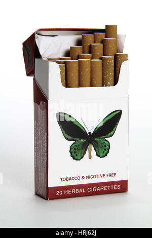 Sigarette alle erbe Foto Stock