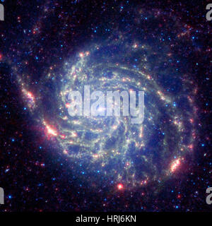 M101, NGC 5457, girandola Galaxy, galassia a spirale Foto Stock