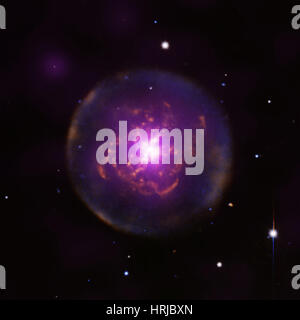 Abell 30, Nebulosa planetaria, composito WF Foto Stock