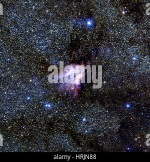 La Nebulosa Omega, M17, NGC 6618 Foto Stock