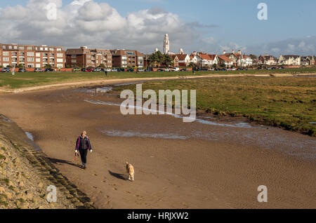Nonna Bay a Fairhaven vicino a Lytham St.Annes in Lancashire Foto Stock
