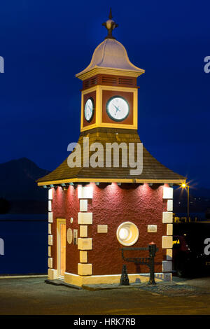 Città Knightstown orologio, Valentia Island, nella contea di Kerry, Irlanda Foto Stock