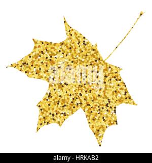 Autumn Fall. Golden maple leaf background. Illustrazione Vettoriale. Illustrazione Vettoriale