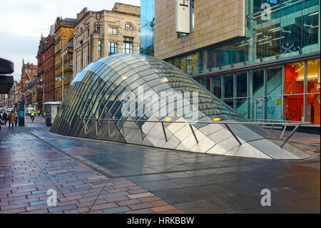 Argyle Street, Glasgow entrata della metropolitana Foto Stock