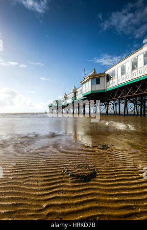 Lytham St Annes pier sulla costa di Fylde Foto Stock