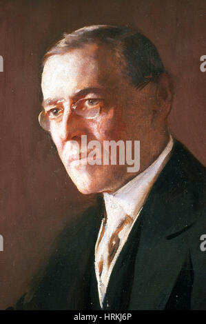 Woodrow Wilson, 28 U.S. Il presidente Foto Stock