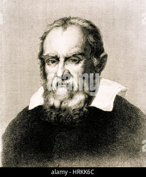 Galileo Galilei, Polymath italiano Foto Stock