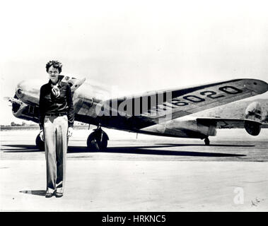 Amelia Earhart, American aviatrice Foto Stock