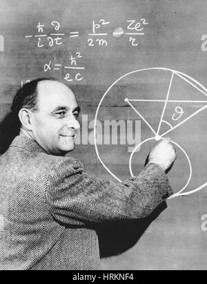 Enrico Fermi fisico italo-americano Foto Stock