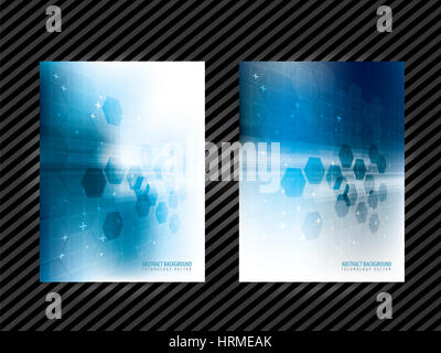 Corporate identity formato di modello di progettazione coperchio carta intestata brochure catalogo flyer. Foto Stock