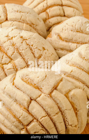 Conchas pane dolce tradizionale panetteria del Messico Foto Stock