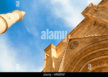 La Moschea Selimiye, ex Cattedrale di st. Sophia. Nicosia, Cipro Foto Stock