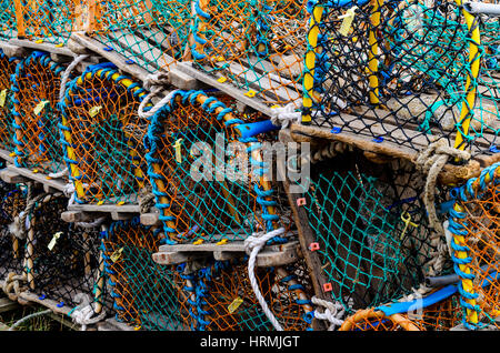 Lobster Pot essiccamento Foto Stock