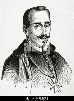 Garcilaso de la Vega (c. 1501-1536). Poeta spagnolo. Ritratto. Incisione, 1883. "Historia universale", 1917. Foto Stock