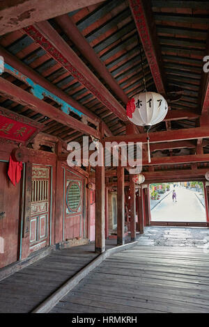 Ponte coperto giapponese. Antica città di Hoi An, Quang Nam Provincia, Vietnam. Foto Stock