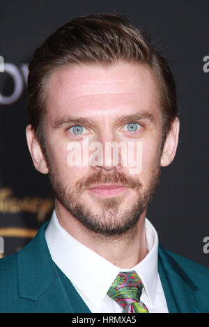 Los Angeles, Stati Uniti d'America. 02Mar, 2017. Dan Stevens 03/02/2017 La prima mondiale di "La Bella e la bestia" tenutasi presso l'El Capitan theater a Hollywood, CA Foto: CronosFoto/Hollywood News Credito: Cronos Foto/Alamy Live News Foto Stock