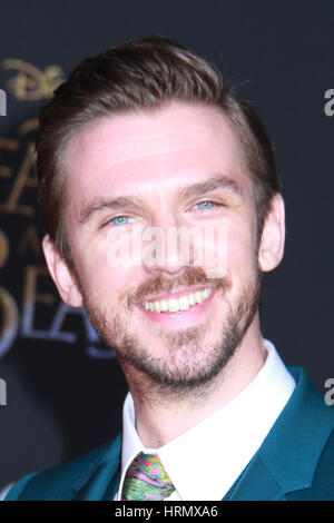 Los Angeles, Stati Uniti d'America. 02Mar, 2017. Dan Stevens 03/02/2017 La prima mondiale di "La Bella e la bestia" tenutasi presso l'El Capitan theater a Hollywood, CA Foto: CronosFoto/Hollywood News Credito: Cronos Foto/Alamy Live News Foto Stock