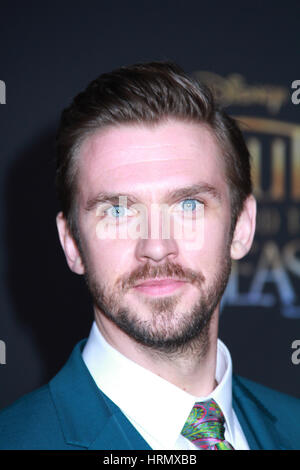 Los Angeles, Stati Uniti d'America. 02Mar, 2017. Dan Stevens 03/02/2017 La prima mondiale di "La Bella e la bestia" tenutasi presso l'El Capitan theater a Hollywood, CA Foto: CronosFoto/Hollywood News Credito: Cronos Foto/Alamy Live News Foto Stock