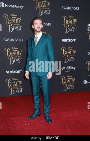 Los Angeles, Stati Uniti d'America. 02Mar, 2017. Dan Stevens 03/02/2017 La prima mondiale di "La Bella e la bestia" tenutasi presso l'El Capitan theater a Hollywood, CA Foto: CronosFoto/Hollywood News Credito: Cronos Foto/Alamy Live News Foto Stock