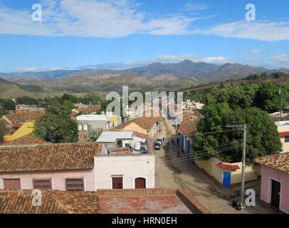 Trinidad, Cuba. 31 gennaio, 2017. Street in Trinidad, Cuba. La città è vicino alle montagne Escambray. Prese su 31.01.2017. Foto: Annette Meinke-Carstanjen/dpa-Zentralbild/ZB | in tutto il mondo di utilizzo/dpa/Alamy Live News Foto Stock