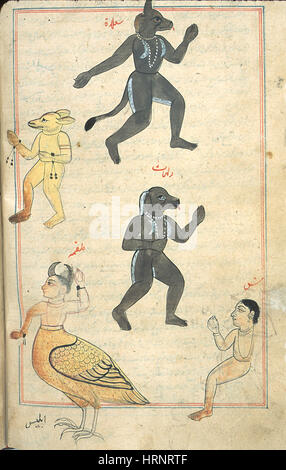 Demoni islamica, xvii secolo Foto Stock