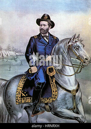 Il tenente generale Ulysses S. Grant Foto Stock