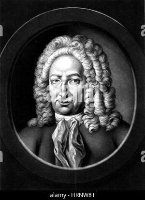 Gottfried Wilhelm Leibniz, matematico tedesco Foto Stock