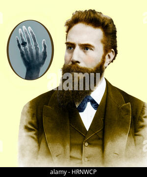 Wilhelm Röntgen, il fisico tedesco Foto Stock