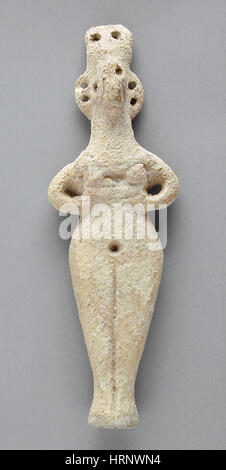 Syro-Hittite Figurine di Terracotta, Siria settentrionale Foto Stock