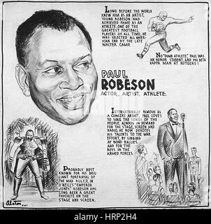 Paul Robeson, cantante e attore Foto Stock