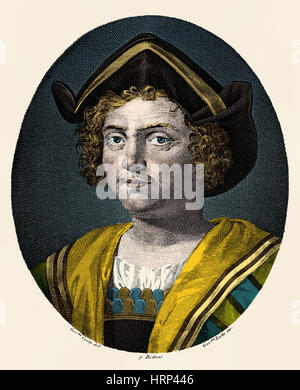 Christopher Columbus, Italiano Explorer Foto Stock