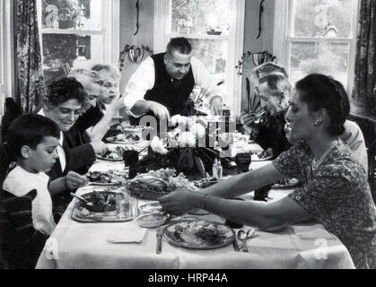 Cena di ringraziamento, 1942 Foto Stock