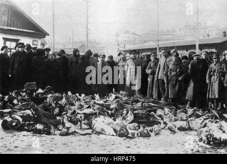 Guerra Civile Russa, rosso vittime dell Esercito Bianco Foto Stock