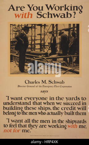 Charles Schwab, American Magnate in acciaio Foto Stock