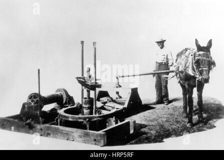 Primo impianto rotante in olio Business, 1894 Foto Stock