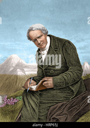 Alexander von Humboldt, naturalista prussiano Foto Stock