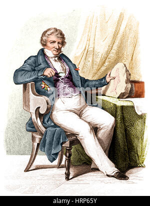 Georges Cuvier, naturalista francese Foto Stock