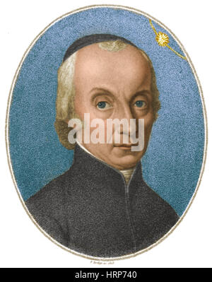 Giuseppe Piazzi, astronomo italiano Foto Stock